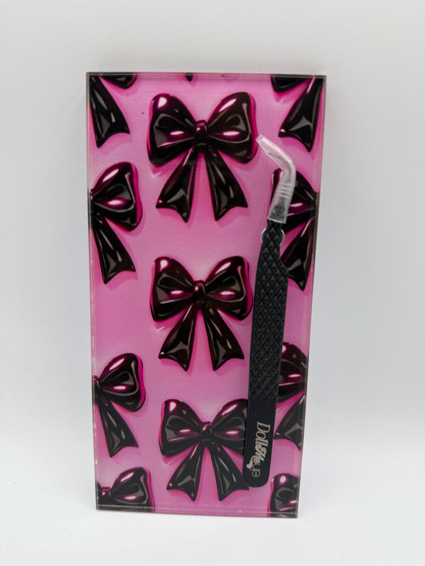 Black Bow Lash Tile