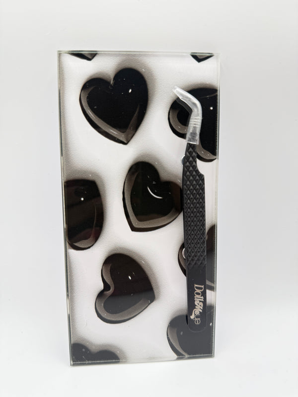 Black Heart Lash Tile